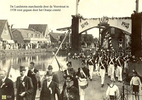 0828 De Landstorm.
Ter gelegenheid veertig jaren Wilhelmina op de troon.

