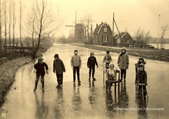 0638 Schaatsen langs het Ankeveensepad.
