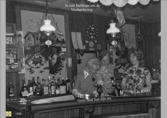 1828  Achter de bar bij Steldman.  
Vreelandseweg 
