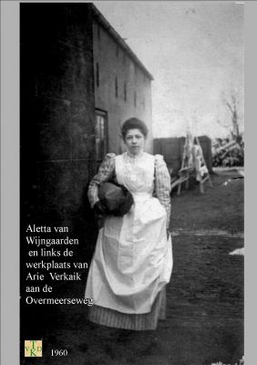 1960 Met witte schort.

