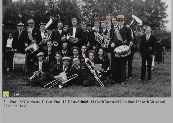 1980 Muziekvereniging Crescendo.
