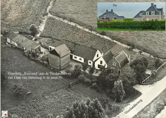 2100 Luchtfoto Boerderij Rustoord. 
