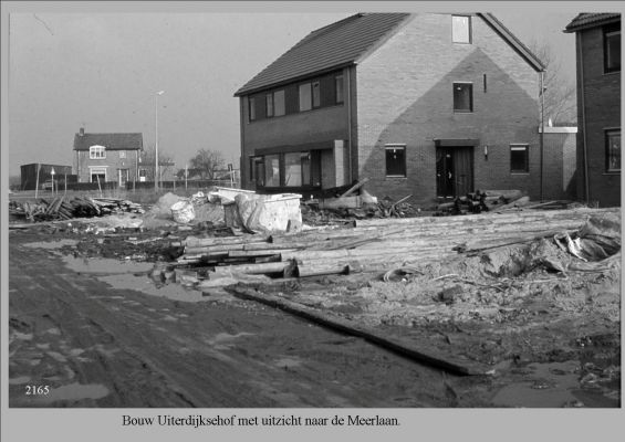 2165  Bouw woningen.
Met uitzicht naar de Meerlaan.
