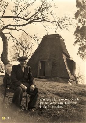 2206_Prutmolen.
2206 Zijn hele leven woonde Gerrit in de prutmolen.
