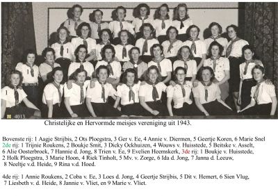 4013
Christelijke en Hervormde meisjes vereniging uit 1943
