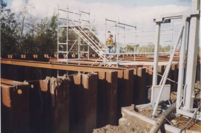 Ballastbrug
Bouw sluis verbinding Vecht met de Spiegelpolder bij de Ballastbrug 1998 1999
