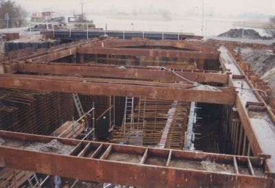 Ballastbrug
Bouw sluis verbinding Vecht met de Spiegelpolder bij de Ballastbrug 1998 1999
