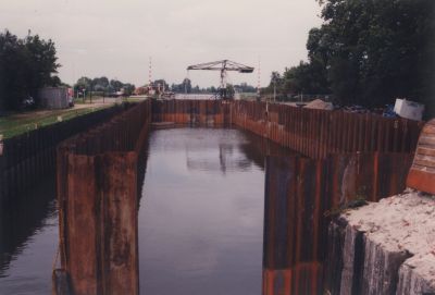 Ballastbrug
Bouw sluis verbinding Vecht met de Spiegelpolder bij de Ballastbrug 1998 1999
