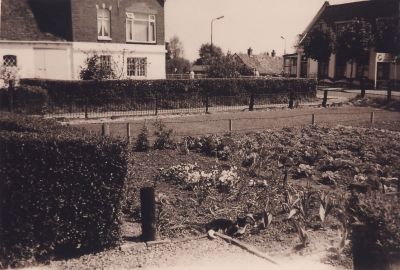 Vreelandseweg
Moestuinen van Gijs Overes en Cor van der Linden in Tuindorp.
Links het oude Horstermeergemaal
Op de achtergrond de sluishuisjes aan het eind van de voormalige tocht.
Rechts café Schapers, later Kikkert, Steltman en in 1986 grondig verbouwde
Herberg door Martin Wewer . Overgenomen door Dick Bergman
Trefwoorden: Overmeer