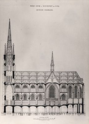 Zijaanzicht-R-K-Kerk
R.K.Kerk, Zijaanzicht.
Architect Y.Bijvoets
