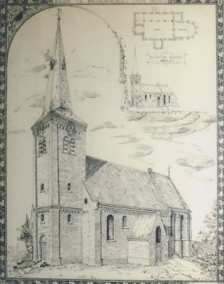 Bouwtekening-Willibrord
Bouwtekening Architect Postumus Meyer 1892.
In Consistoriekamer .
Zie Werinon 66
