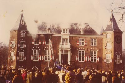 Kasteelbrand
Brand kasteel Nederhorst.
