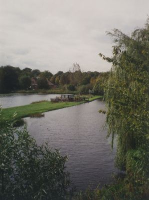 IJsbaan
Gezicht op de ijsbaan en de akker van W.v.Leeuwen.
Foto genomen vanuit het kantoor van de wasserij op de Vaartweg.
