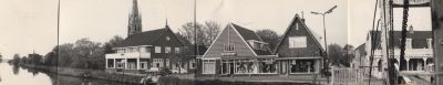 Overzicht-begin-Dammerweg
Rechts op de foto: gedeelte brug met café 