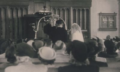 Huwelijk
Hervormde Kerk. Huwelijk Henk van Zomeren en Aagje Strijbis.
