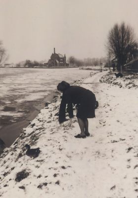 Sneeuw
Op de achtergrond de Wasserij 