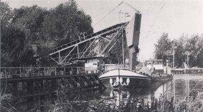 Amsterdamse-Ballast-Maatschappij
Zandschip in de Vecht.
De elevator bij de sluis aan de Spiegelpolder.

