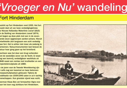 Wandelroutepunt 39 Fort Hinderdam
