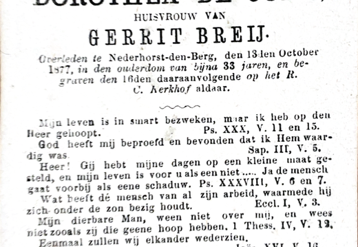 1877 Jong, Dorothea de