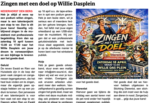 20260409 Zingen met een doel op Willie Dasplein