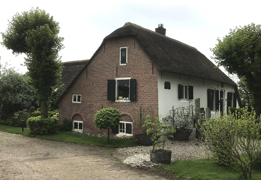 Eilandseweg 11, Boerderij met puntgevel, geledd door tussentrappen
